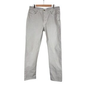 Sid Mashburn Men's Khaki Canvas Twill Pants Button Fly Straight 5-Pocket ALTERED